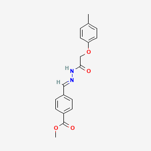 methyl 4-[(E)-{2-[(4-methylphenoxy)acetyl]hydrazinylidene}methyl]benzoate