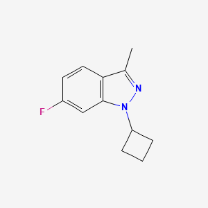 molecular formula C12H13FN2 B1501843 1-Cyclobutyl-6-fluoro-3-methyl-1H-indazole CAS No. 885271-99-8