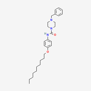 4-benzyl-N-[4-(decyloxy)phenyl]piperazine-1-carboxamide