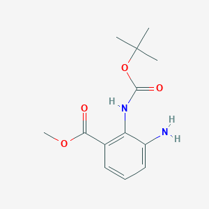 molecular formula C13H18N2O4 B1501848 3-Amino-2-tert-butoxycarbonylamino-benzoic acid methyl ester CAS No. 474708-09-3