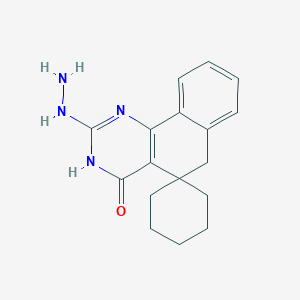 2-hydrazinylspiro[3,6-dihydrobenzo[h]quinazoline-5,1'-cyclohexane]-4-one