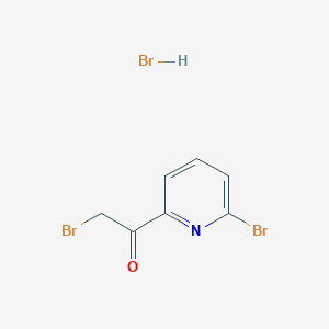 molecular formula C7H6Br3NO B1501851 2-溴-1-(6-溴-吡啶-2-基)-乙酮氢溴酸盐 CAS No. 949154-36-3