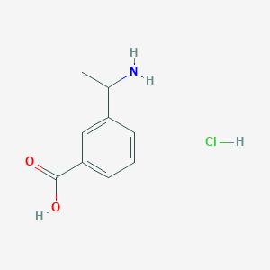 molecular formula C9H12ClNO2 B1501853 3-(1-氨基乙基)苯甲酸盐酸盐 CAS No. 165949-85-9