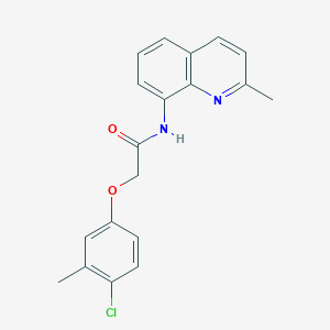 2-(4-chloro-3-methylphenoxy)-N-(2-methylquinolin-8-yl)acetamide