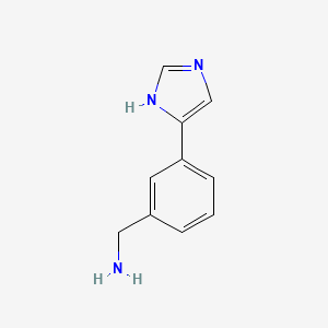 molecular formula C10H11N3 B1501856 3-(1H-咪唑-4-基)-苄胺 CAS No. 885281-21-0