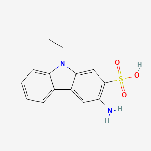 3-Amino-9-ethyl-9H-carbazole-2-sulfonic acid
