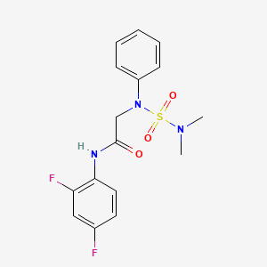 N-(2,4-Difluorophenyl)-2-[(dimethylsulfamoyl)(phenyl)amino]acetamide