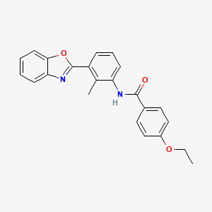 molecular formula C23H20N2O3 B15018583 N-[3-(1,3-benzoxazol-2-yl)-2-methylphenyl]-4-ethoxybenzamide 