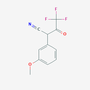 molecular formula C11H8F3NO2 B1501860 4,4,4-Trifluoro-2-(3-methoxyphenyl)-3-oxobutanenitrile CAS No. 22102-04-1