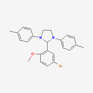 2-(5-Bromo-2-methoxyphenyl)-1,3-bis(4-methylphenyl)imidazolidine