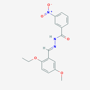 molecular formula C17H17N3O5 B15018663 N'-[(E)-(2-ethoxy-5-methoxyphenyl)methylidene]-3-nitrobenzohydrazide 