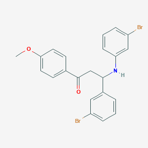 3-(3-Bromophenyl)-3-[(3-bromophenyl)amino]-1-(4-methoxyphenyl)propan-1-one