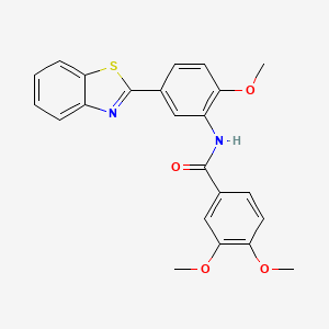 N-[5-(1,3-benzothiazol-2-yl)-2-methoxyphenyl]-3,4-dimethoxybenzamide