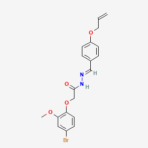 2-(4-Bromo-2-methoxyphenoxy)-N'-[(E)-[4-(prop-2-EN-1-yloxy)phenyl]methylidene]acetohydrazide