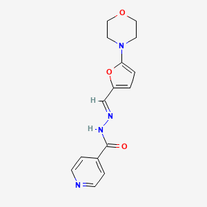 N'-[(E)-[5-(Morpholin-4-YL)furan-2-YL]methylidene]pyridine-4-carbohydrazide