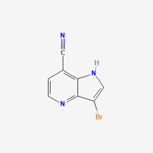 3-bromo-1H-pyrrolo[3,2-b]pyridine-7-carbonitrile