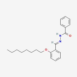 molecular formula C22H28N2O2 B15018783 N'-[(E)-[2-(Octyloxy)phenyl]methylidene]benzohydrazide 