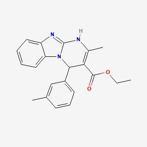 Ethyl 2-methyl-4-(3-methylphenyl)-1,4-dihydropyrimido[1,2-a]benzimidazole-3-carboxylate