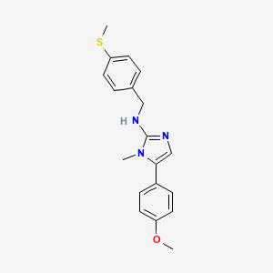 5-(4-methoxyphenyl)-1-methyl-N-[4-(methylsulfanyl)benzyl]-1H-imidazol-2-amine