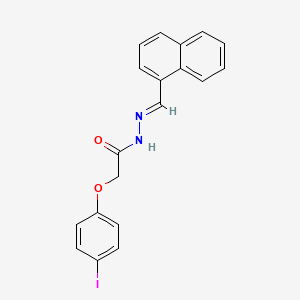 molecular formula C19H15IN2O2 B15018851 2-(4-iodophenoxy)-N'-[(E)-naphthalen-1-ylmethylidene]acetohydrazide 