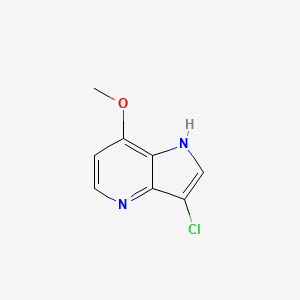 molecular formula C8H7ClN2O B1501886 3-chloro-7-methoxy-1H-pyrrolo[3,2-b]pyridine 
