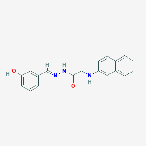 N'-[(E)-(3-Hydroxyphenyl)methylidene]-2-[(naphthalen-2-YL)amino]acetohydrazide