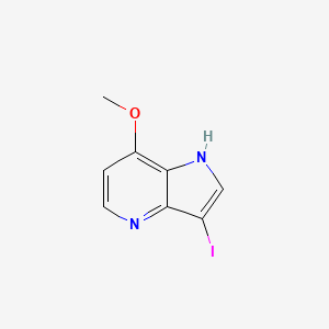 molecular formula C8H7IN2O B1501892 3-Iodo-7-methoxy-1H-pyrrolo[3,2-B]pyridine CAS No. 1190318-85-4