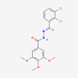 N'-[(E)-(2,3-dichlorophenyl)methylidene]-3,4,5-trimethoxybenzohydrazide