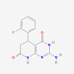 2-amino-5-(2-fluorophenyl)-4-hydroxy-5,8-dihydropyrido[2,3-d]pyrimidin-7(6H)-one