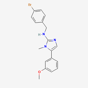 N-(4-bromobenzyl)-5-(3-methoxyphenyl)-1-methyl-1H-imidazol-2-amine