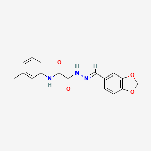 2-[(2E)-2-(1,3-benzodioxol-5-ylmethylidene)hydrazinyl]-N-(2,3-dimethylphenyl)-2-oxoacetamide