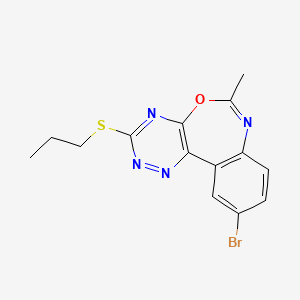 10-Bromo-6-methyl-3-(propylsulfanyl)[1,2,4]triazino[5,6-d][3,1]benzoxazepine