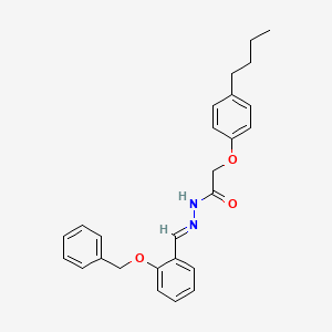 molecular formula C26H28N2O3 B15019095 N'-(2-(Benzyloxy)benzylidene)-2-(4-butylphenoxy)acetohydrazide 