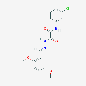 N-(3-chlorophenyl)-2-[(2E)-2-(2,5-dimethoxybenzylidene)hydrazinyl]-2-oxoacetamide