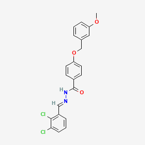 molecular formula C22H18Cl2N2O3 B15019136 N'-[(E)-(2,3-dichlorophenyl)methylidene]-4-[(3-methoxybenzyl)oxy]benzohydrazide 