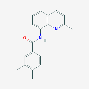 molecular formula C19H18N2O B15019146 3,4-dimethyl-N-(2-methylquinolin-8-yl)benzamide 