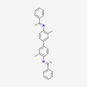 molecular formula C28H24N2 B15019147 3,3'-dimethyl-N,N'-bis[(E)-phenylmethylidene]biphenyl-4,4'-diamine 