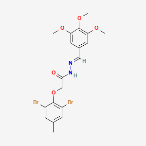 2-(2,6-dibromo-4-methylphenoxy)-N'-[(E)-(3,4,5-trimethoxyphenyl)methylidene]acetohydrazide