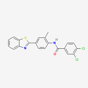 N-[4-(1,3-benzothiazol-2-yl)-2-methylphenyl]-3,4-dichlorobenzamide