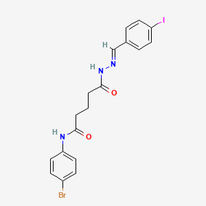 molecular formula C18H17BrIN3O2 B15019194 N-(4-bromophenyl)-5-[(2E)-2-(4-iodobenzylidene)hydrazinyl]-5-oxopentanamide 