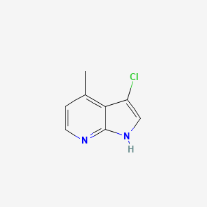 molecular formula C8H7ClN2 B1501920 3-chloro-4-methyl-1H-pyrrolo[2,3-b]pyridine CAS No. 1190313-82-6