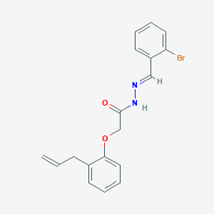 molecular formula C18H17BrN2O2 B15019276 N'-[(E)-(2-bromophenyl)methylidene]-2-[2-(prop-2-en-1-yl)phenoxy]acetohydrazide 