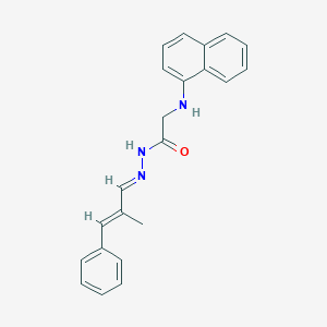 N'-[(1E,2E)-2-Methyl-3-phenylprop-2-EN-1-ylidene]-2-[(naphthalen-1-YL)amino]acetohydrazide