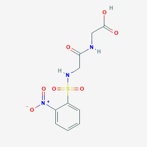 molecular formula C10H11N3O7S B15019313 N-[(2-nitrophenyl)sulfonyl]glycylglycine 