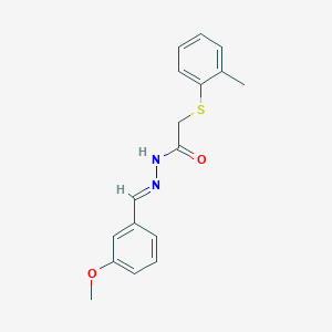 N'-[(E)-(3-methoxyphenyl)methylidene]-2-[(2-methylphenyl)sulfanyl]acetohydrazide