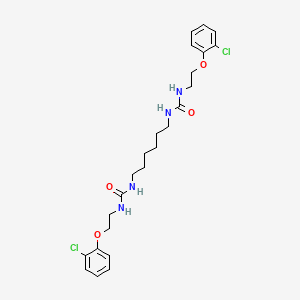 molecular formula C24H32Cl2N4O4 B15019419 1,1'-Hexane-1,6-diylbis{3-[2-(2-chlorophenoxy)ethyl]urea} 