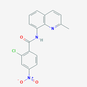 2-chloro-N-(2-methylquinolin-8-yl)-4-nitrobenzamide