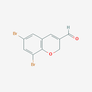 molecular formula C10H6Br2O2 B1501943 6,8-Dibromo-2H-chromene-3-carbaldehyde CAS No. 885271-27-2