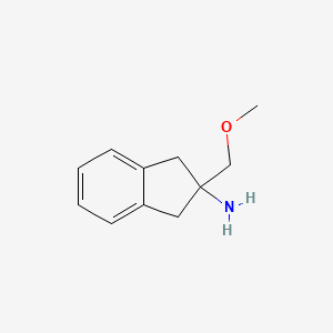 molecular formula C11H15NO B1501949 2-(methoxymethyl)-2,3-dihydro-1H-inden-2-amine CAS No. 774222-44-5