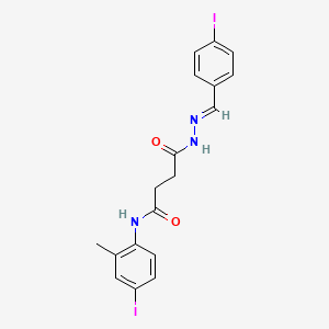 4-[(2E)-2-(4-iodobenzylidene)hydrazinyl]-N-(4-iodo-2-methylphenyl)-4-oxobutanamide